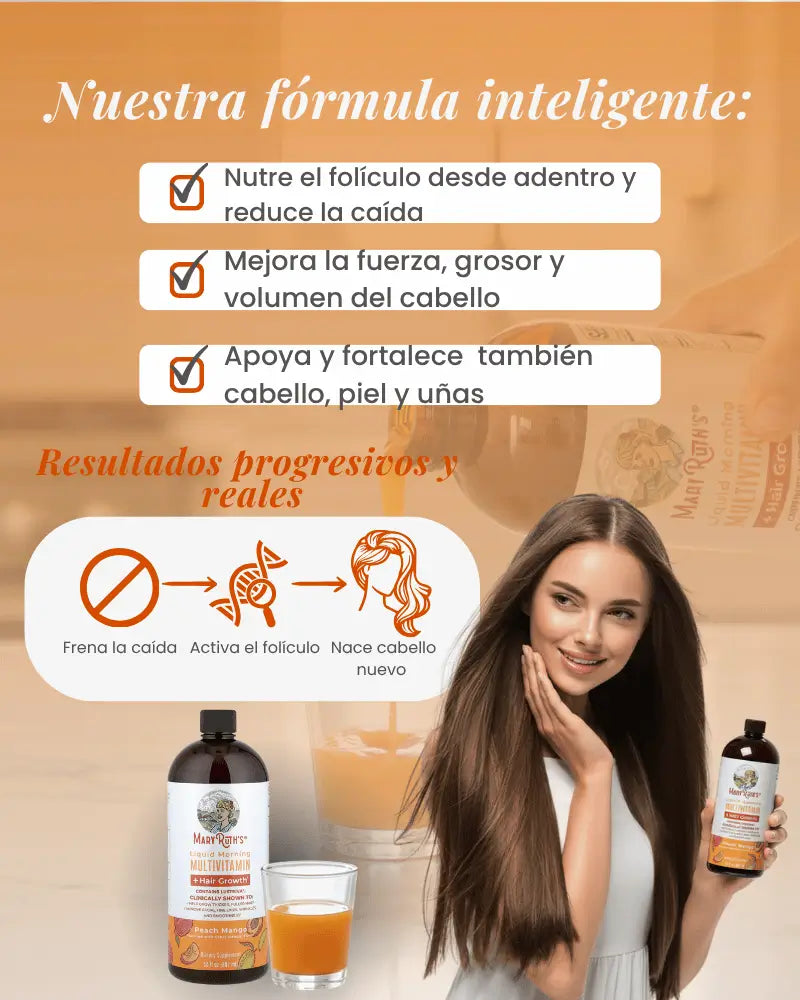 MaryRuth’s™: Multivitamínico + El Refuerzo Interno que Tu Cabello Estaba Pidiendo