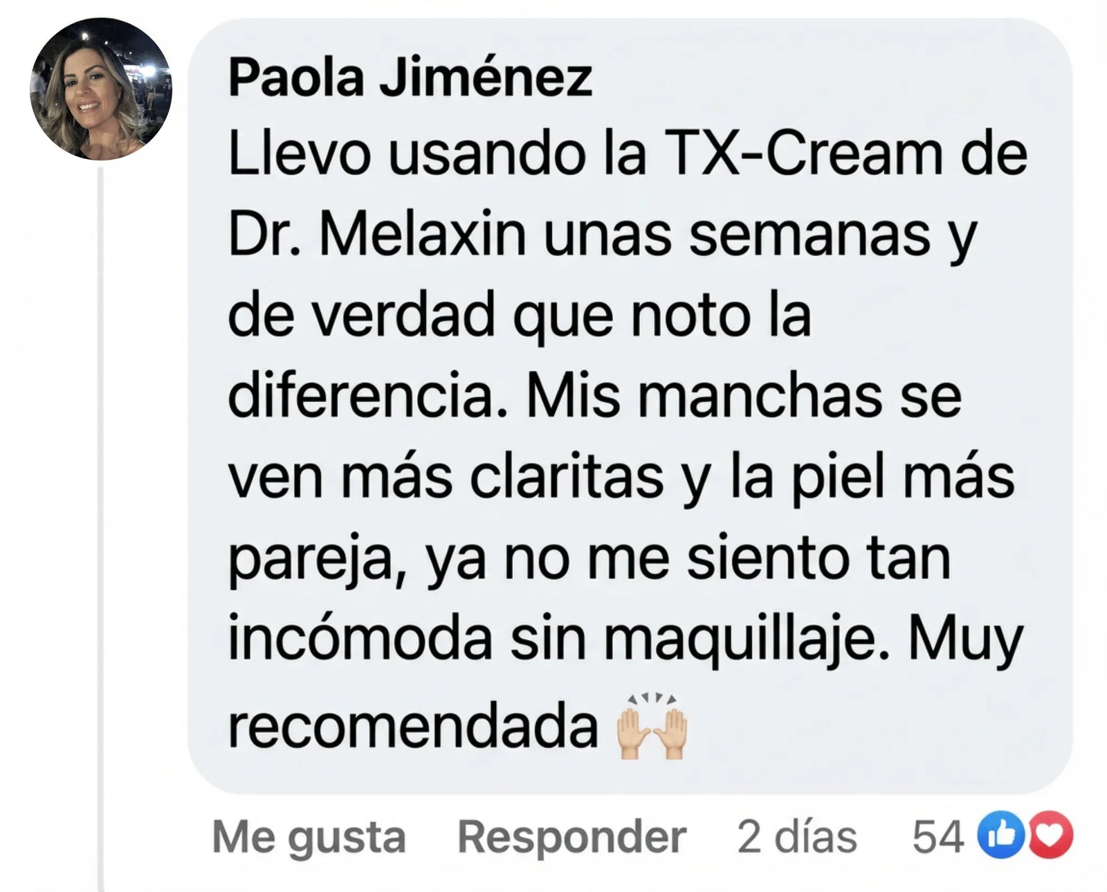 Comentario de cliente