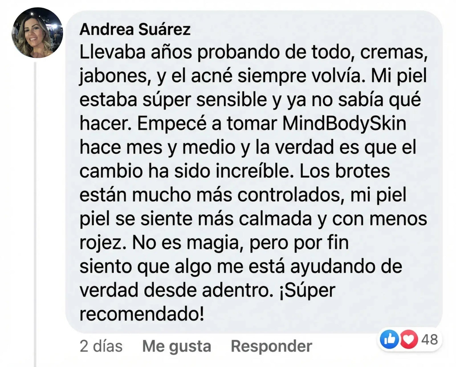 Comentario de cliente