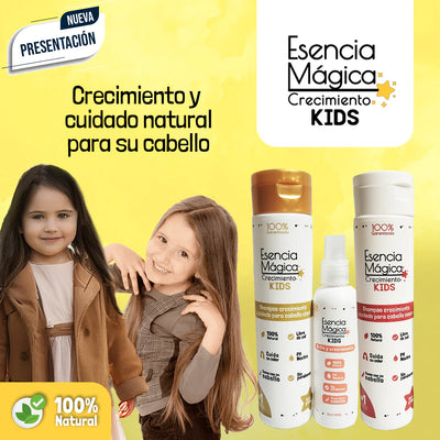Esencia Mágica®: Kit Infantil para el Crecimiento Capilar 100 % Natural